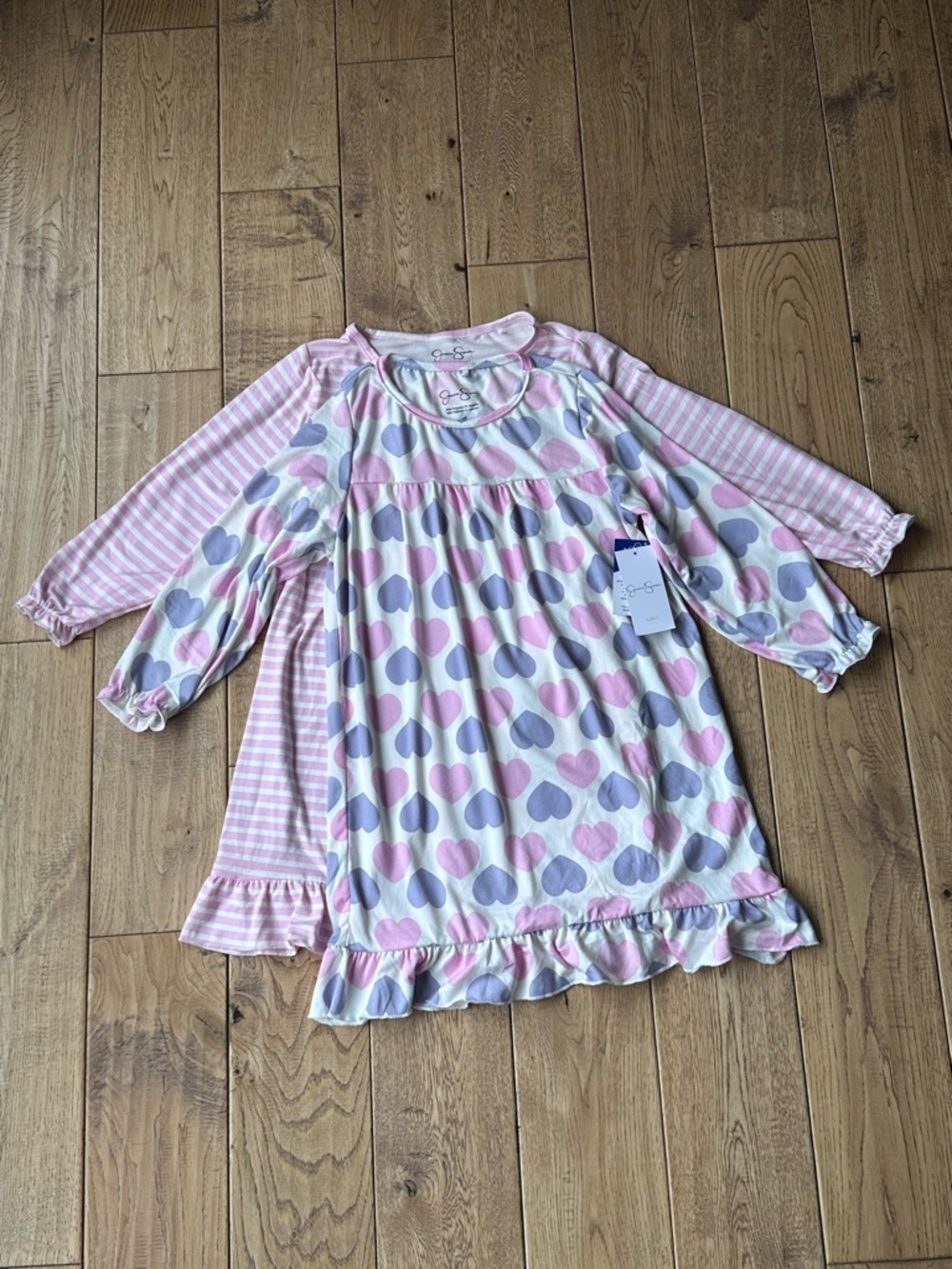 NEW Jessica Simpson 2-Pack Long Sleeve Nightgowns size 4T